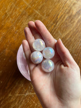 Load image into Gallery viewer, Angel Aura Rose Quartz Mini Sphere
