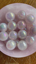 Load and play video in Gallery viewer, Angel Aura Rose Quartz Mini Sphere
