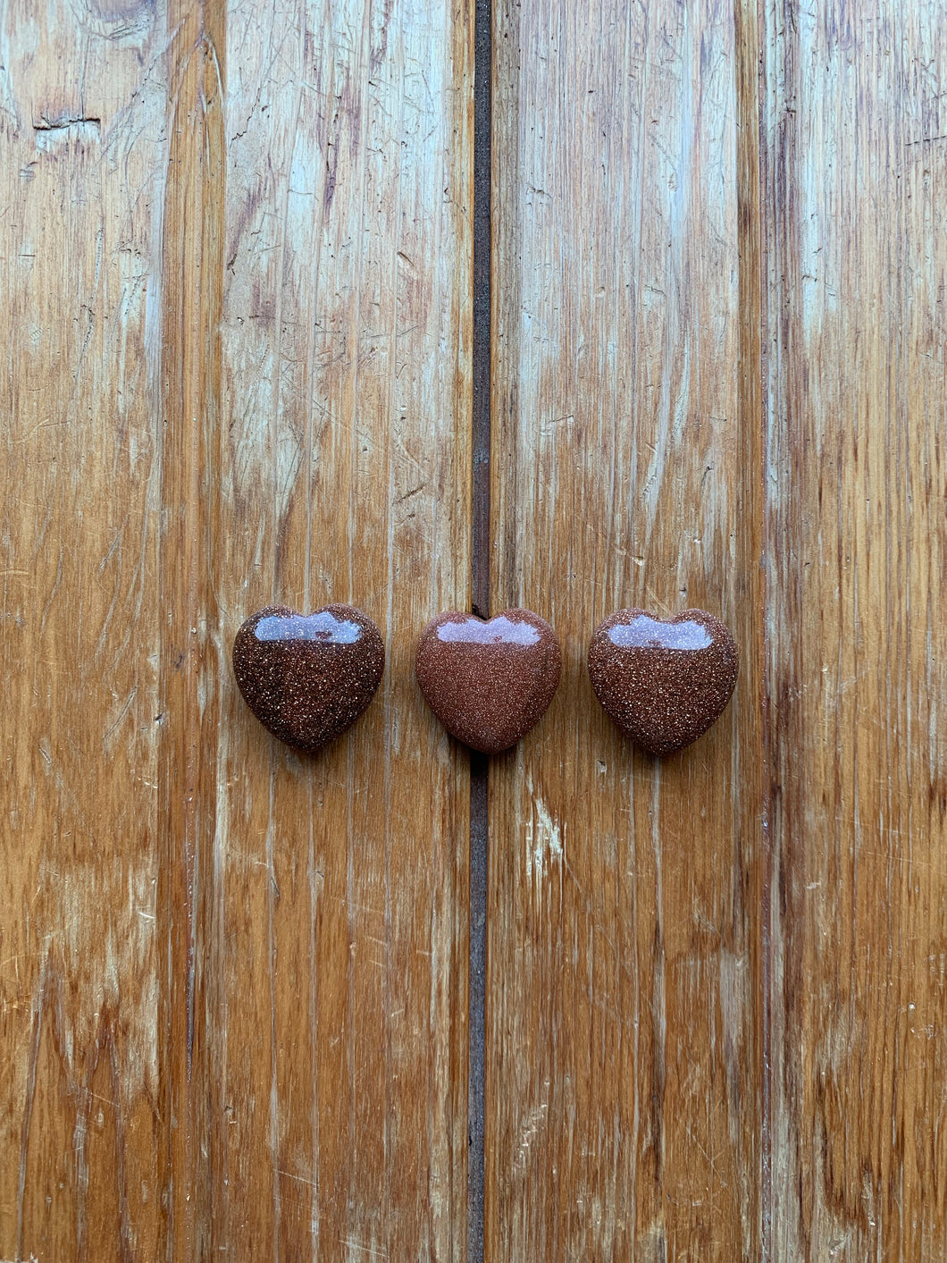 Goldstone mini heart