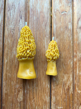 Load image into Gallery viewer, Morel Mushroom Beeswax Candle Large

