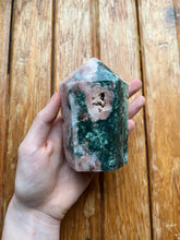 Load image into Gallery viewer, Pink Amethyst &amp; Jasper Tower
